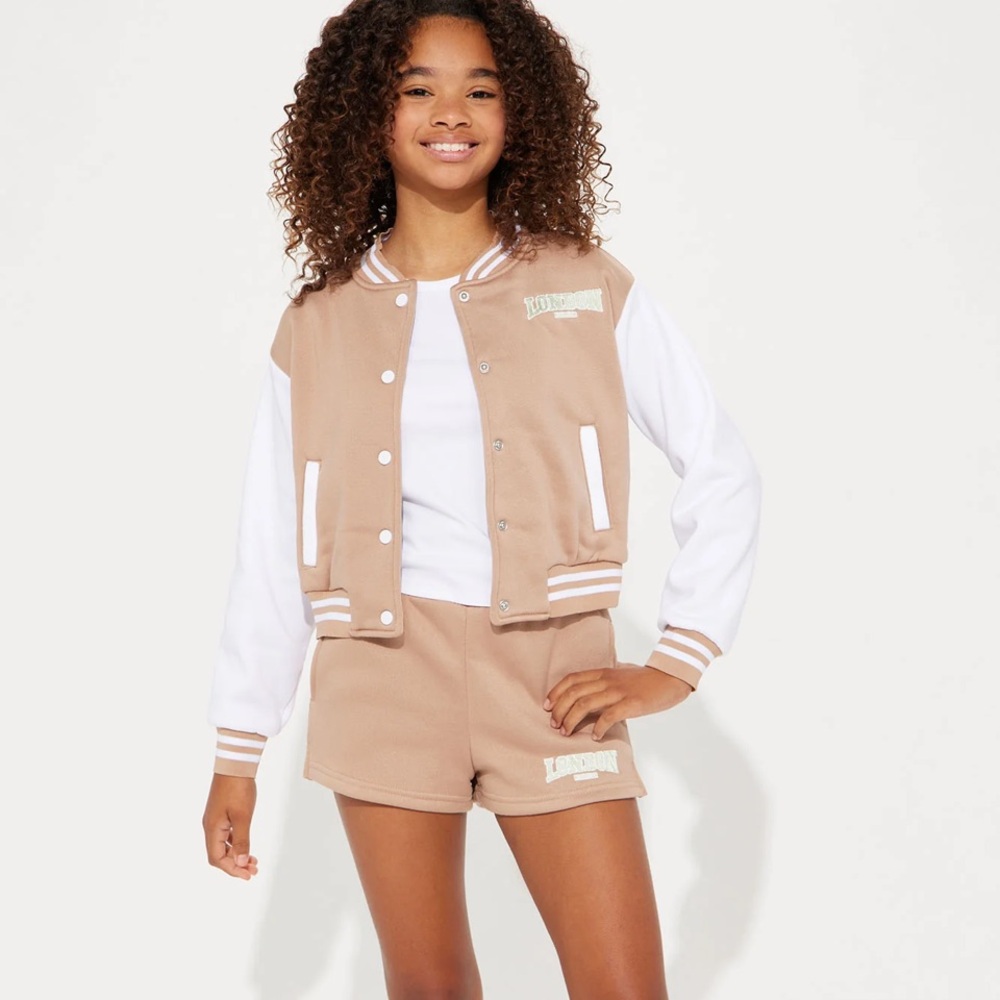 Fashion Nova Mini Go All Out Fleece Short Set - Taupe